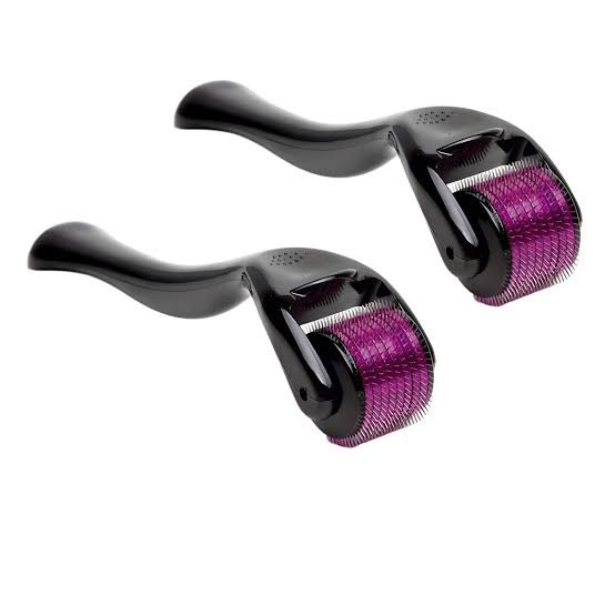 🌿✨ Titanium Derma Roller 0.5mm + Organic Hair Growth Oil – Complete Set