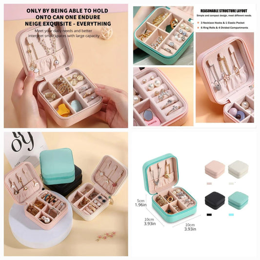 Mini Leather Jewellery Organizer