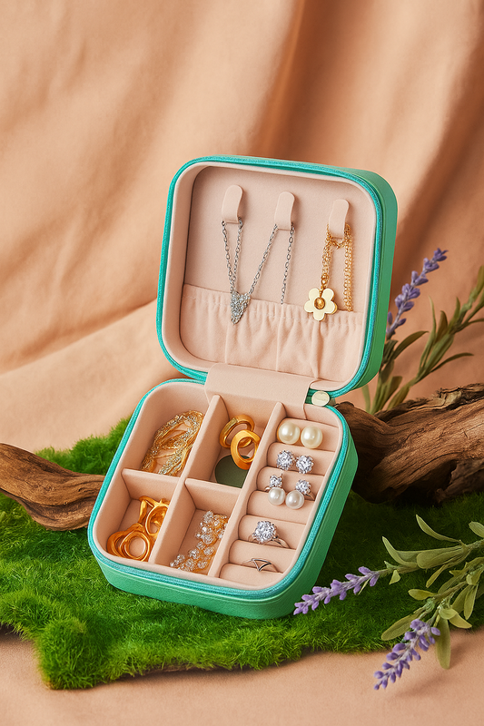 Mini Leather Jewellery Organizer